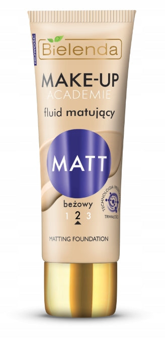 Bielenda MATT PODKŁAD fluid Beżowy nr 2 - 30 ml
