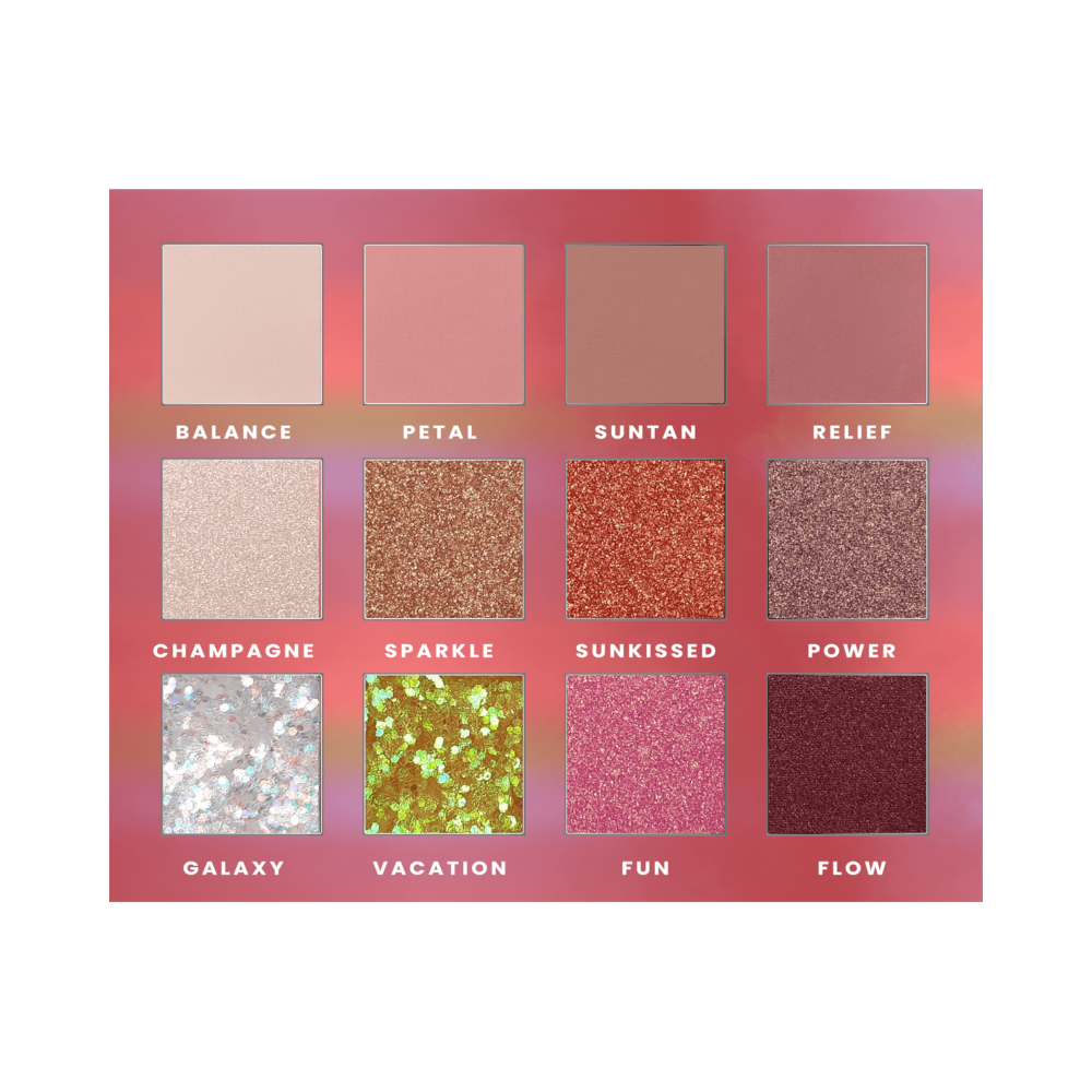 Stars Eyeshadow Palette Paleta 12 cieni do powiek Galaxy Sunset, 14,4 g