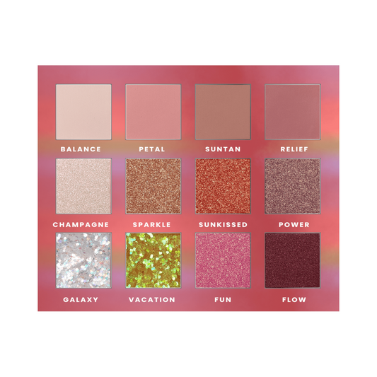 Stars Eyeshadow Palette Paleta 12 cieni do powiek Galaxy Sunset, 14,4 g