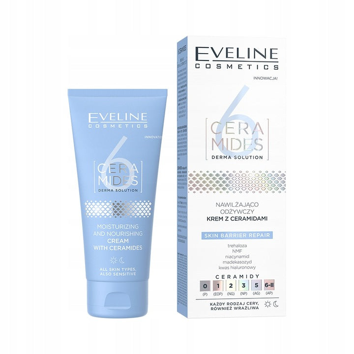 Eveline Cosmetics 6 Ceramides Nawilżająco-odżywczy krem na noc z ceramidami, 50ml