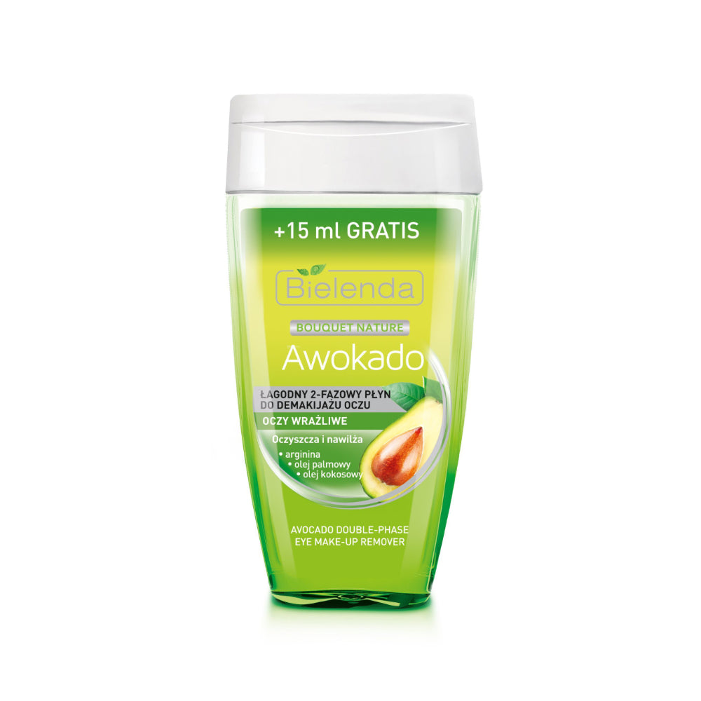 Bielenda Łagodny 2-fazowy płyn do demakijażu oczu AWOKADO, 125ml
