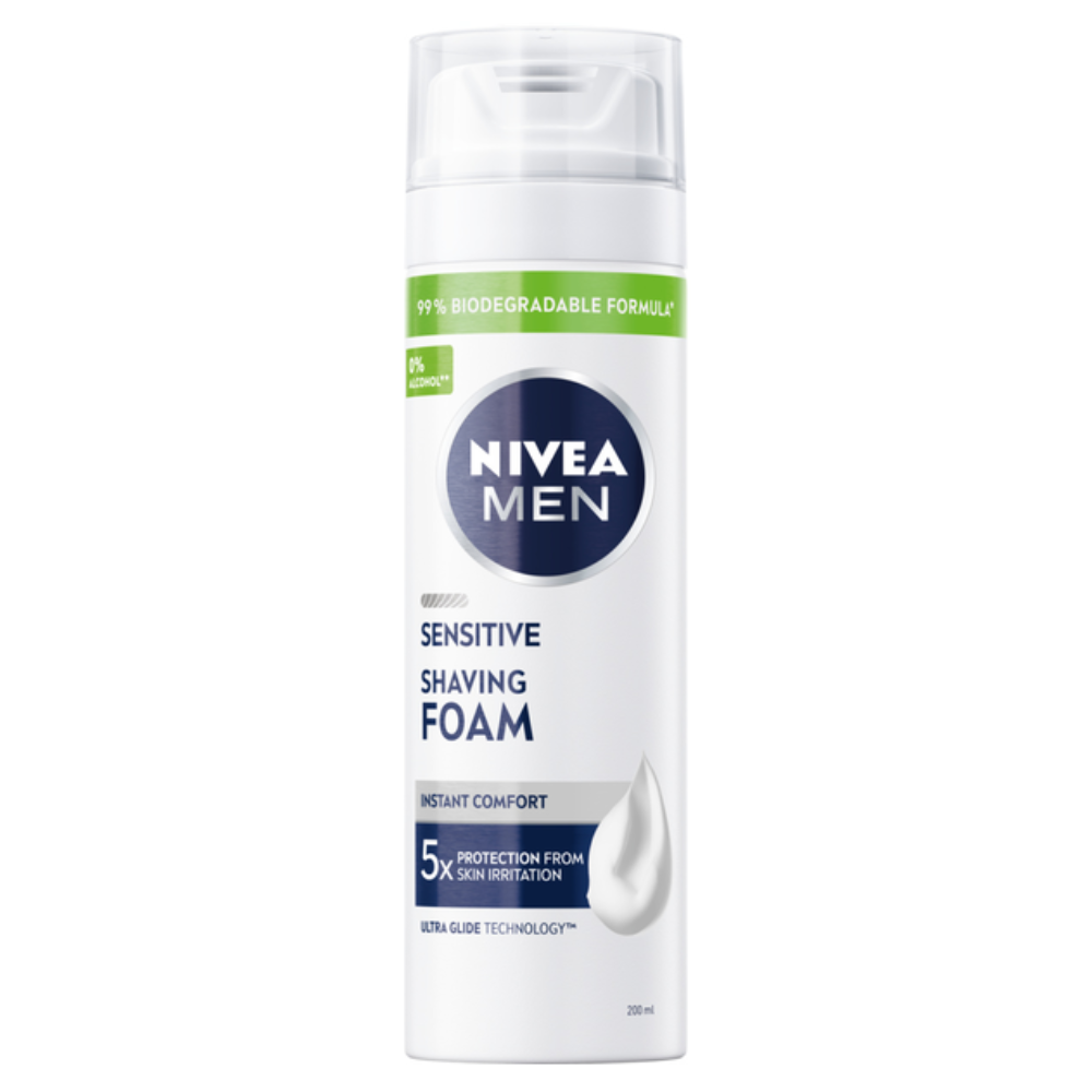 Nivea Men Sensitive łagodząca pianka do golenia, 200 ml
