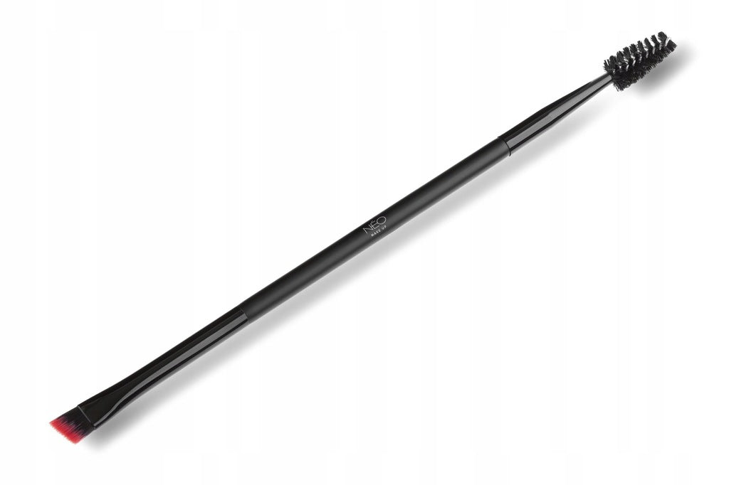 NEO MAKE UP 09 Dwustronny Pędzel do brwi ścięty - Brow Definer Brush - Slant