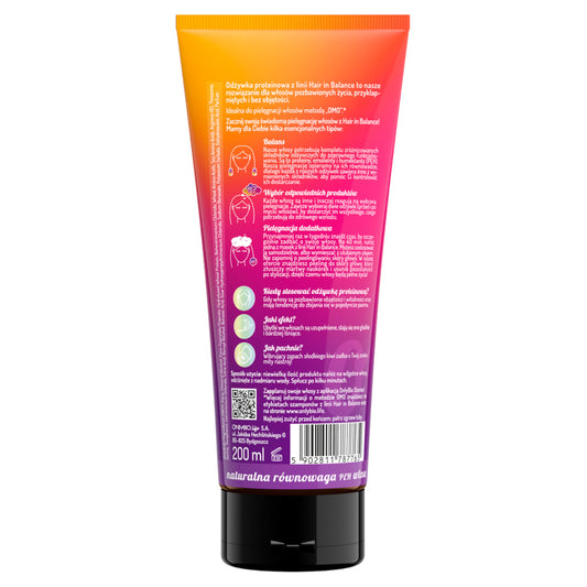 ONLYBIO HAIR IN BALANCE Odżywka do włosów proteinowa 200 ml
