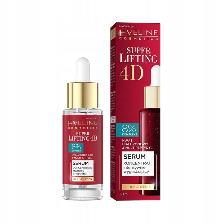 Eveline Cosmetics Super Lifting 4D serum do twarzy wygładzające, 30ml