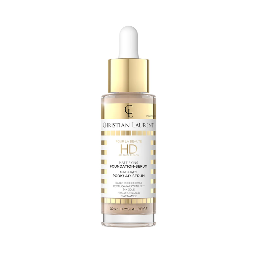 Christian Laurent Pour La Beaute Matujący podkład-serum, 02N Crystal Beige, 32ml