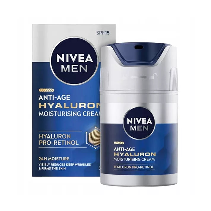 NIVEA MEN Hyaluron Przeciwzmarszczkowy Krem do twarzy męski 50ml