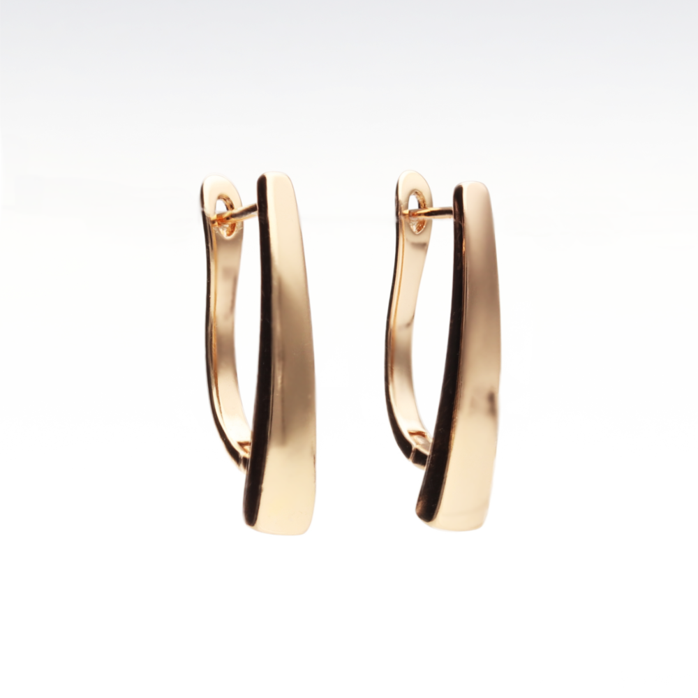 Pozłacane Kolczyki gładkie pazurki