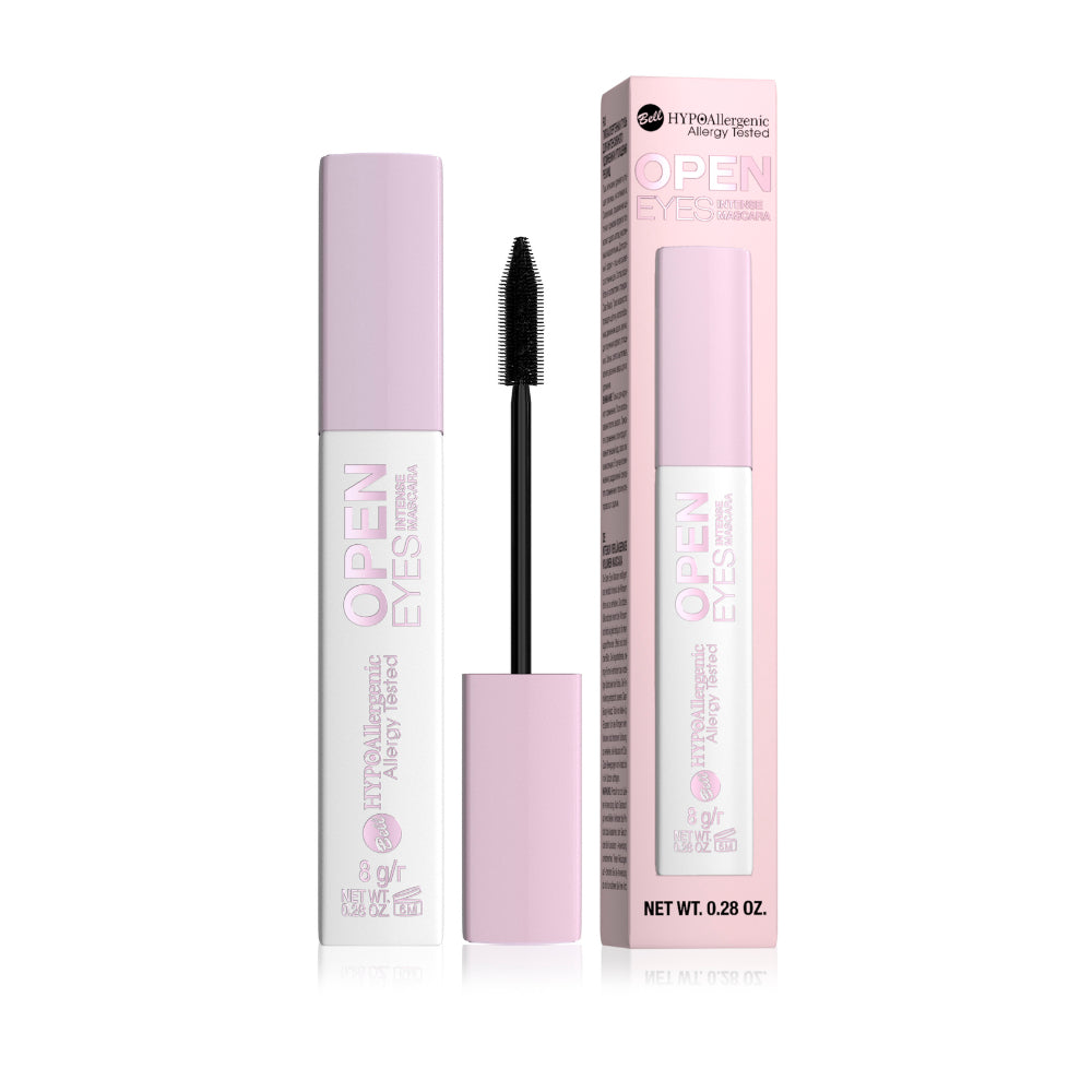 Bell HYPOAllergenic tusz intensywnie wydłużający i pogrubiający rzęsy 01 NOIRBLACK, 8g