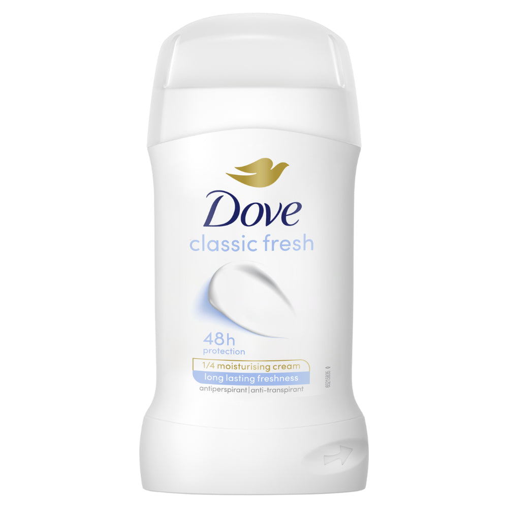 Dove Classic Fresh Antyperspirant w sztyfcie dla kobiet 48h, 50ml