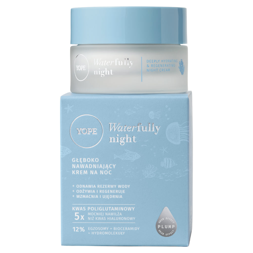 YOPE Waterfully Krem do twarzy, głęboko nawadniający, na noc, 50ml