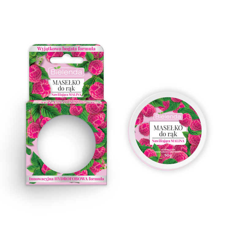 BIELENDA Masełko do rąk Nawilżająca Malina, 50g