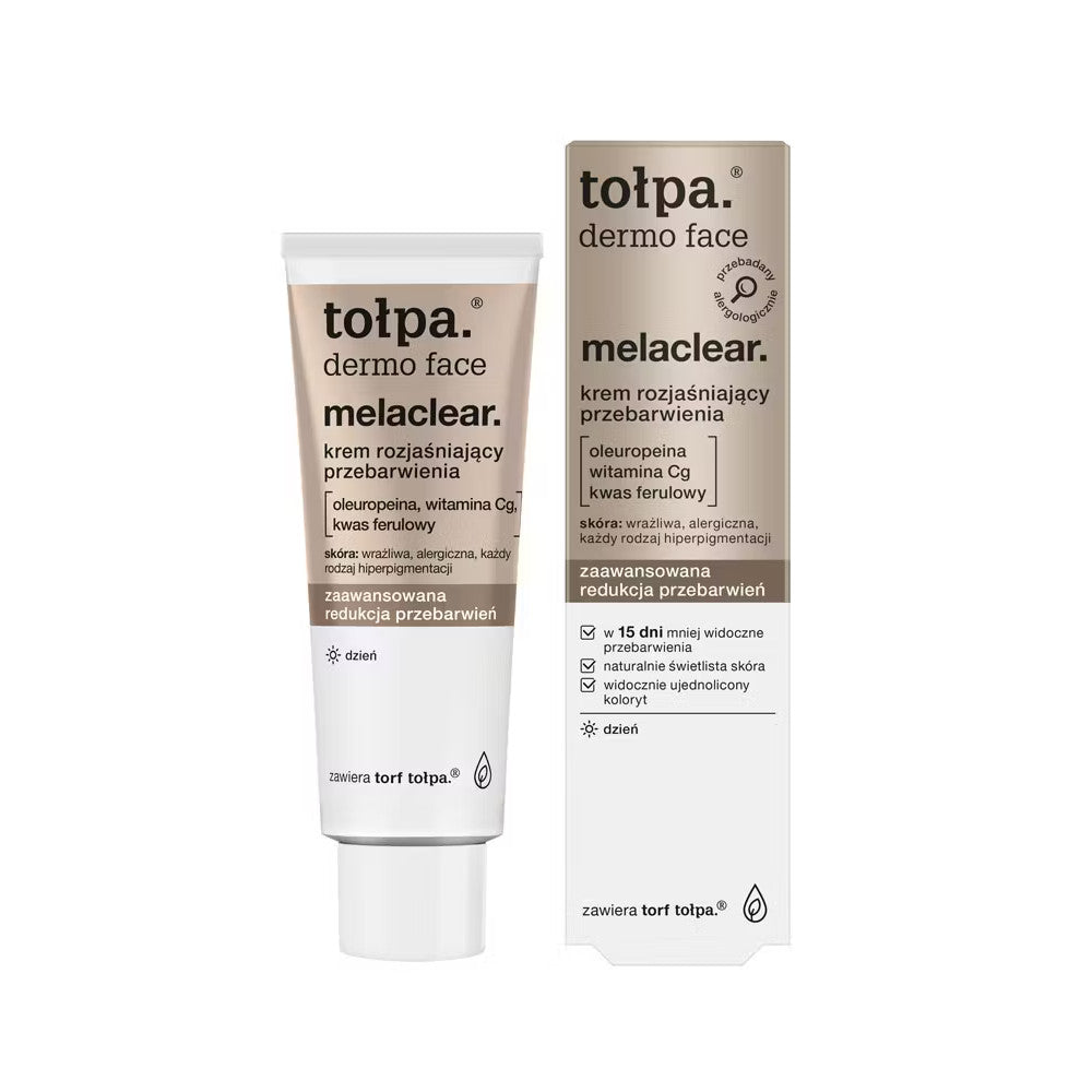 Tołpa dermo face melaclear. krem rozjaśniający przebarwienia na dzień, 40 ml