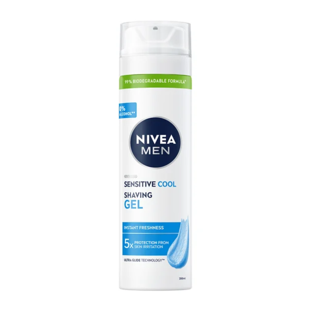 Nivea Men Sensitive chłodzący żel do golenia, 200 ml