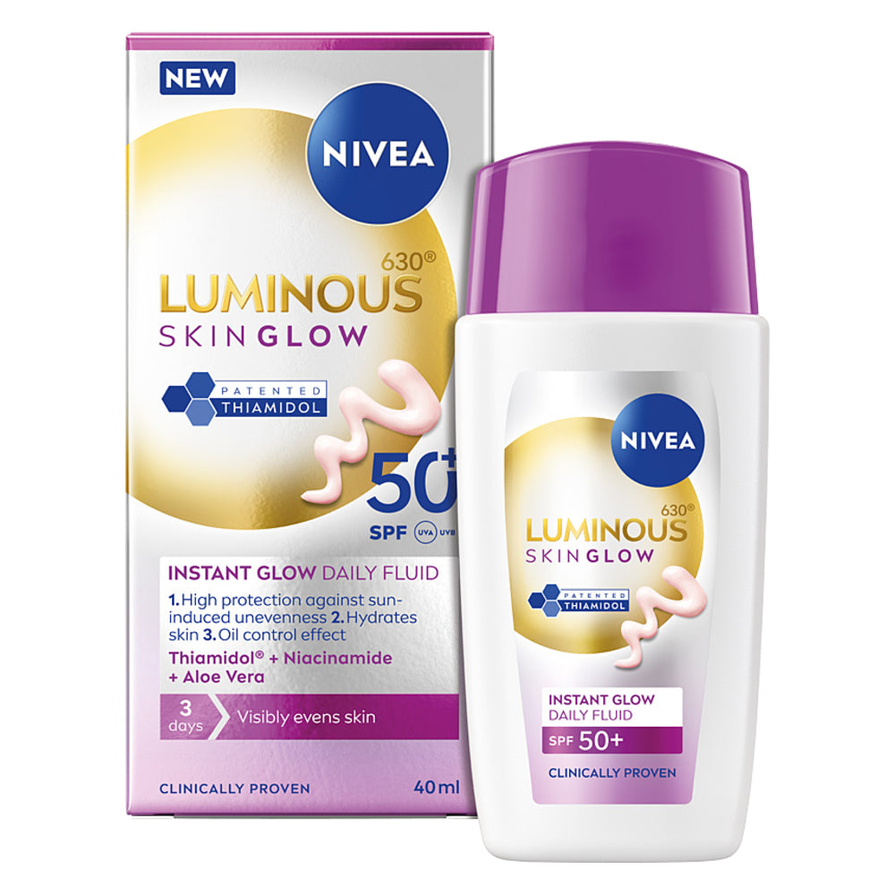 Nivea Luminous 630 Skin Glow Fluid do twarzy, SPF 50+, 40ml
