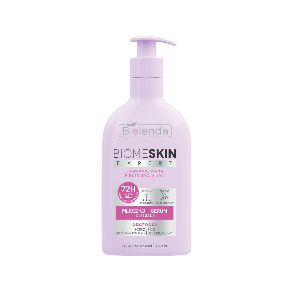 Bielenda Mleczko + Serum do ciała 2w1 - odżywcze, 350ml