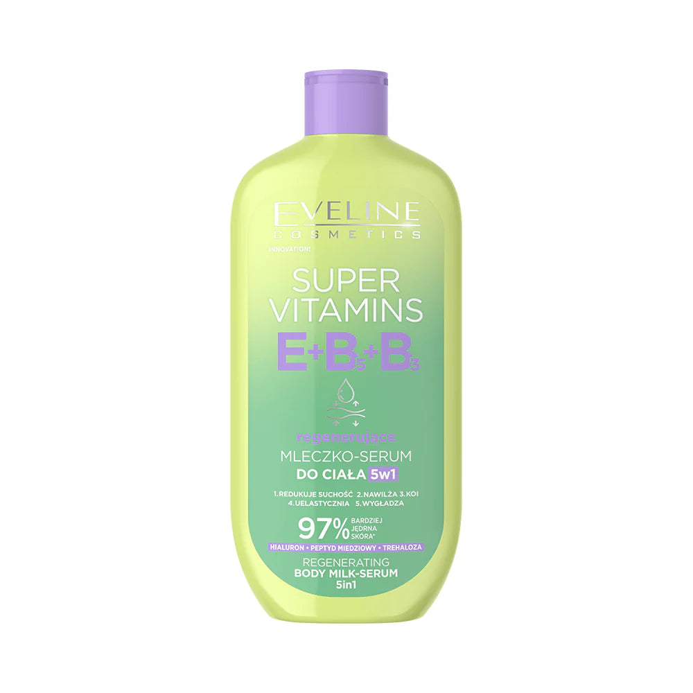 Eveline  Super Vitamins Regenerujące mleczko–serum do ciała, 350ml