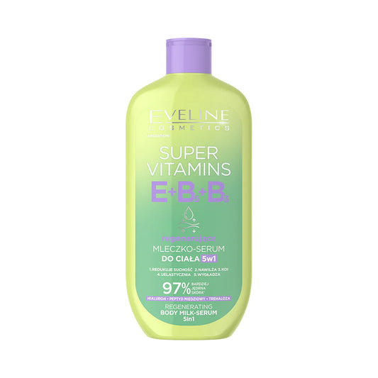 Eveline  Super Vitamins Regenerujące mleczko–serum do ciała, 350ml