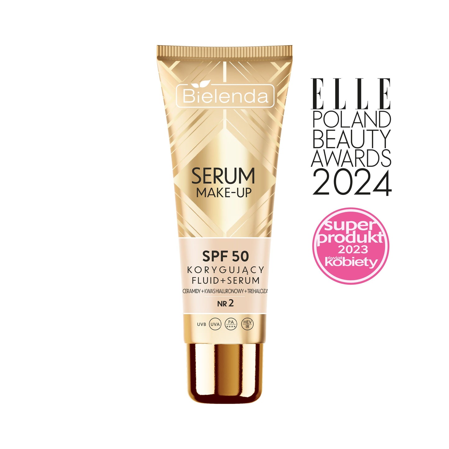 Bielenda Korygujący fluid+serum SPF50 nr 2