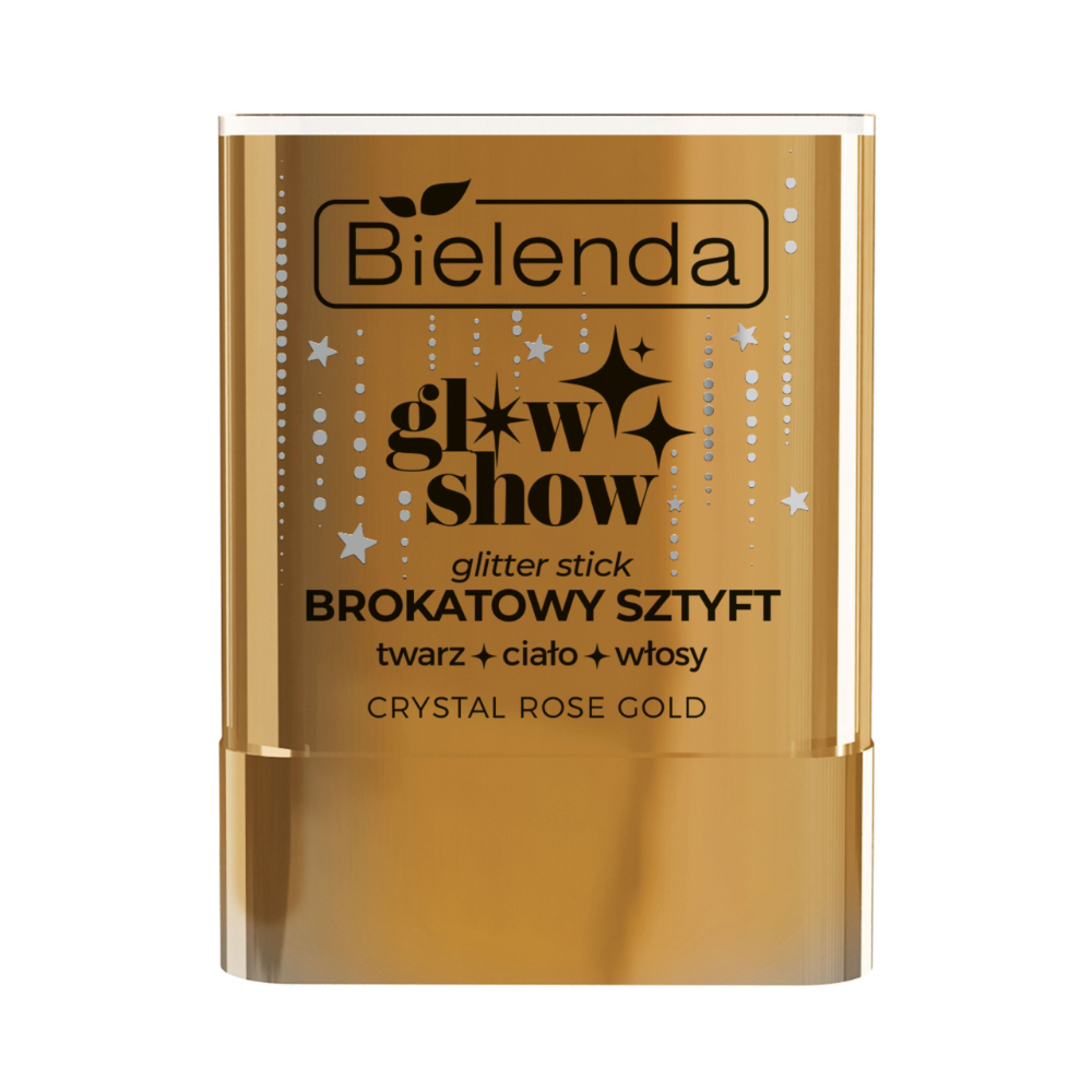 Bielenda Multifunkcyjny brokatowy sztyft do twarzy, ciała i włosów, CRYSTAL ROSE GOLD, 10g