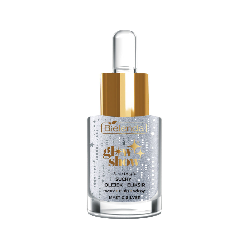 Bielenda Suchy olejek - eliksir z efektem WOW do twarzy, ciała i włosów, MYSTIC SILVER, 15ml