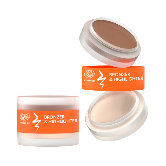 Bielenda FaceBoom Duo bronzer & highlighter, 01 Cool, 6g