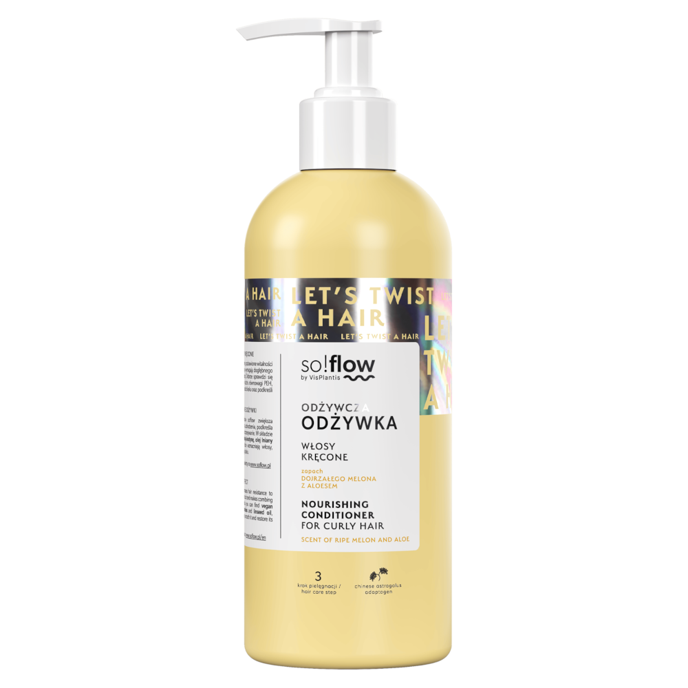SO!FLOW BY VIS PLANTIS Odżywka do włosów, włosy kręcone, zapach dojrzałego melona z aloesem, 400ml
