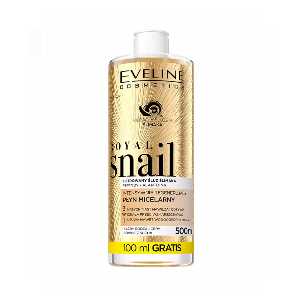 Eveline Royal Snail Intensywnie regenerujący płyn micelarny, 500ml