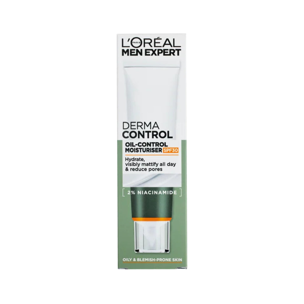 L'Oréal Paris Men Expert Derma Control  nawilżający krem do twarzy regulujący nadmiar sebum z SPF30, 40ml