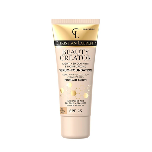 Christian Laurent Lekki wygładzająco-nawilżający podkład-serum z SPF25, 015 Natural Beige, 30ml