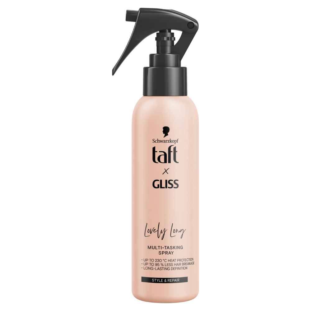 TAFT x Gliss Lovely Long Spray do włosów, termoochronny, 150 ml