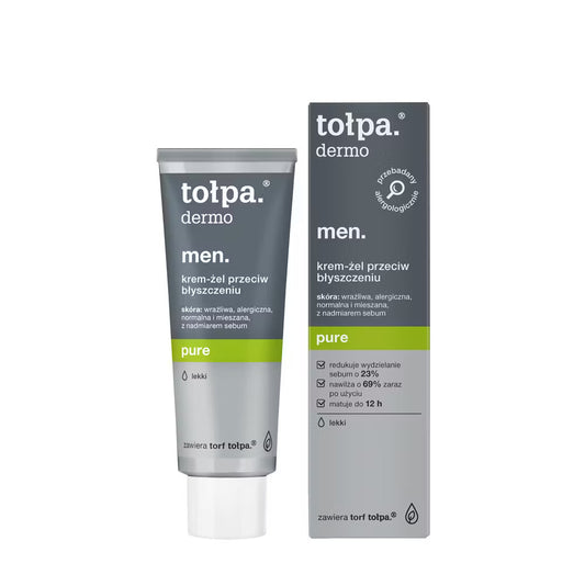 Tołpa  dermo men. pure. krem-żel przeciw błyszczeniu, LEKKI, 40 ml
