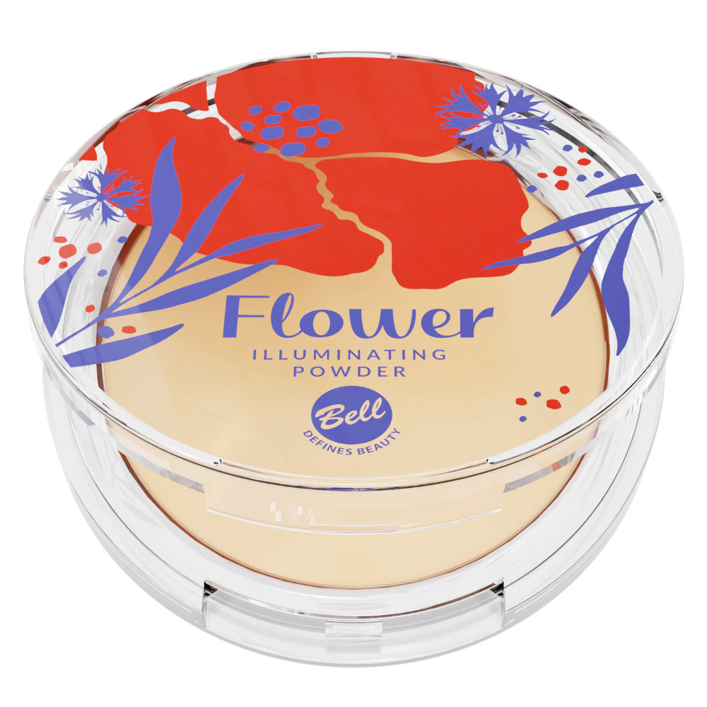 Bell BLOSSOM MEADOW Flower Puder prasowany z efektem SOFT FOCUS, 10.5g
