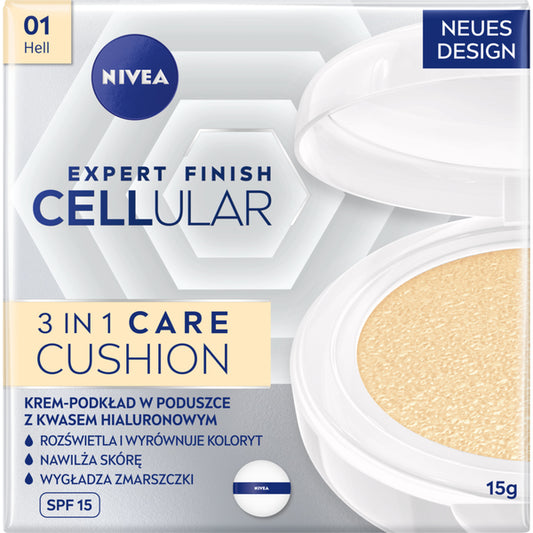 Nivea Cellular  krem-podkład w poduszce z SPF15 kolor 01 JASNY