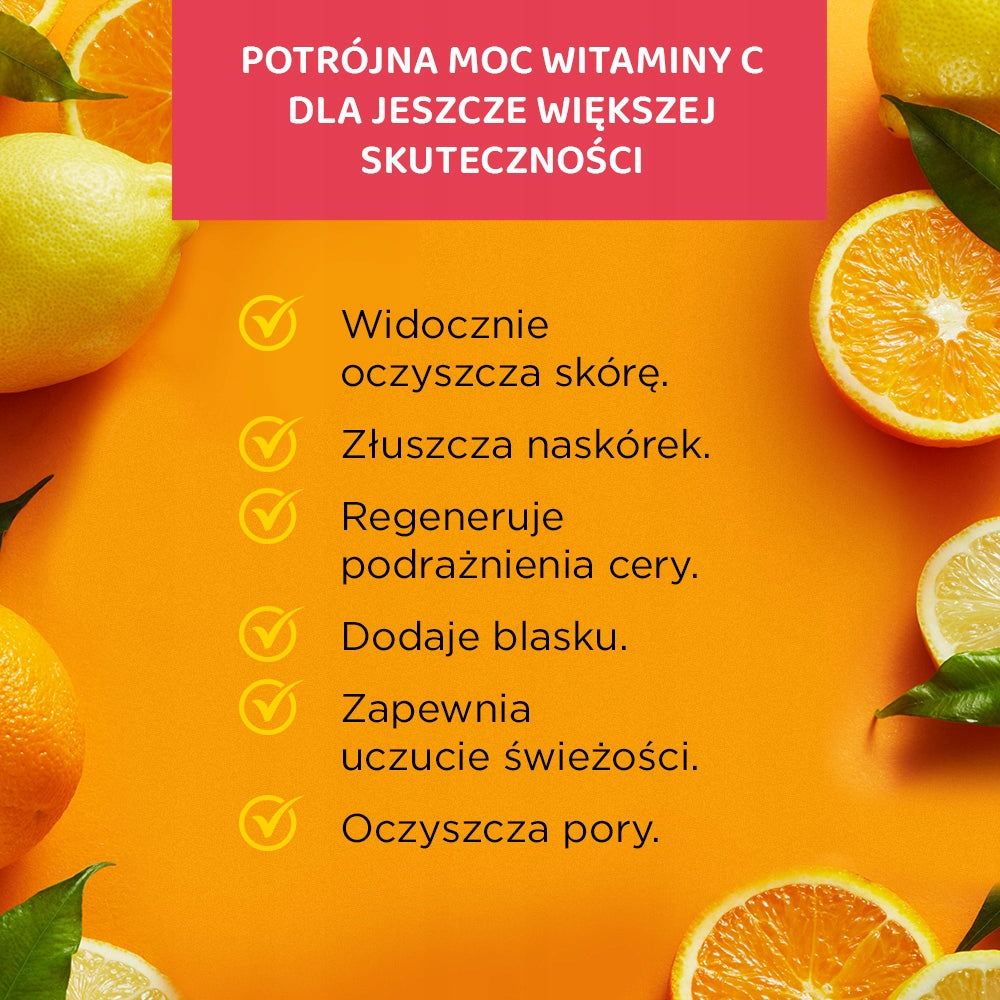 Eveline Vitamin C 3x Action Oczyszczający żel-esencja do mycia twarzy