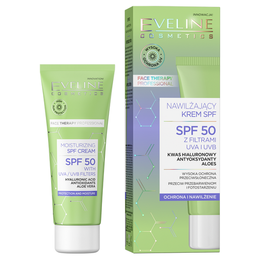 Eveline  nawilżający krem z SPF50 do twarzy 30 ml