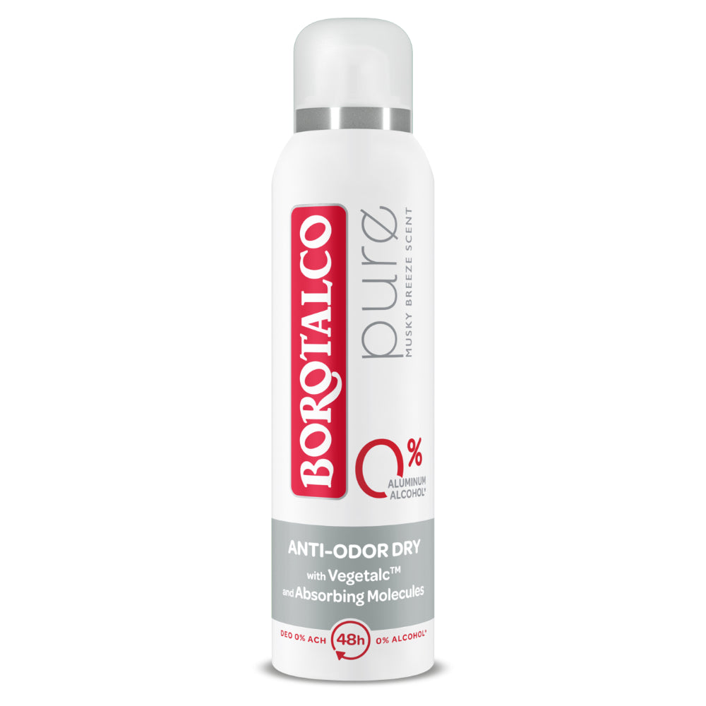 Borotalco Pure Dezodorant w sprayu, 48h 150 ml