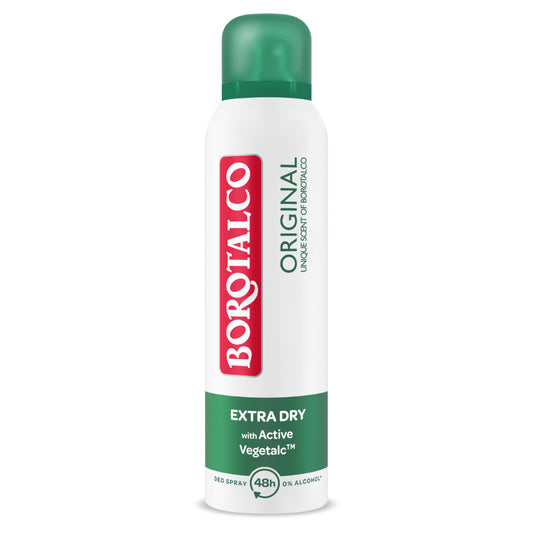 Borotalco Original Extra Dry Antyperspirant w spray'u, 48h 150 ml