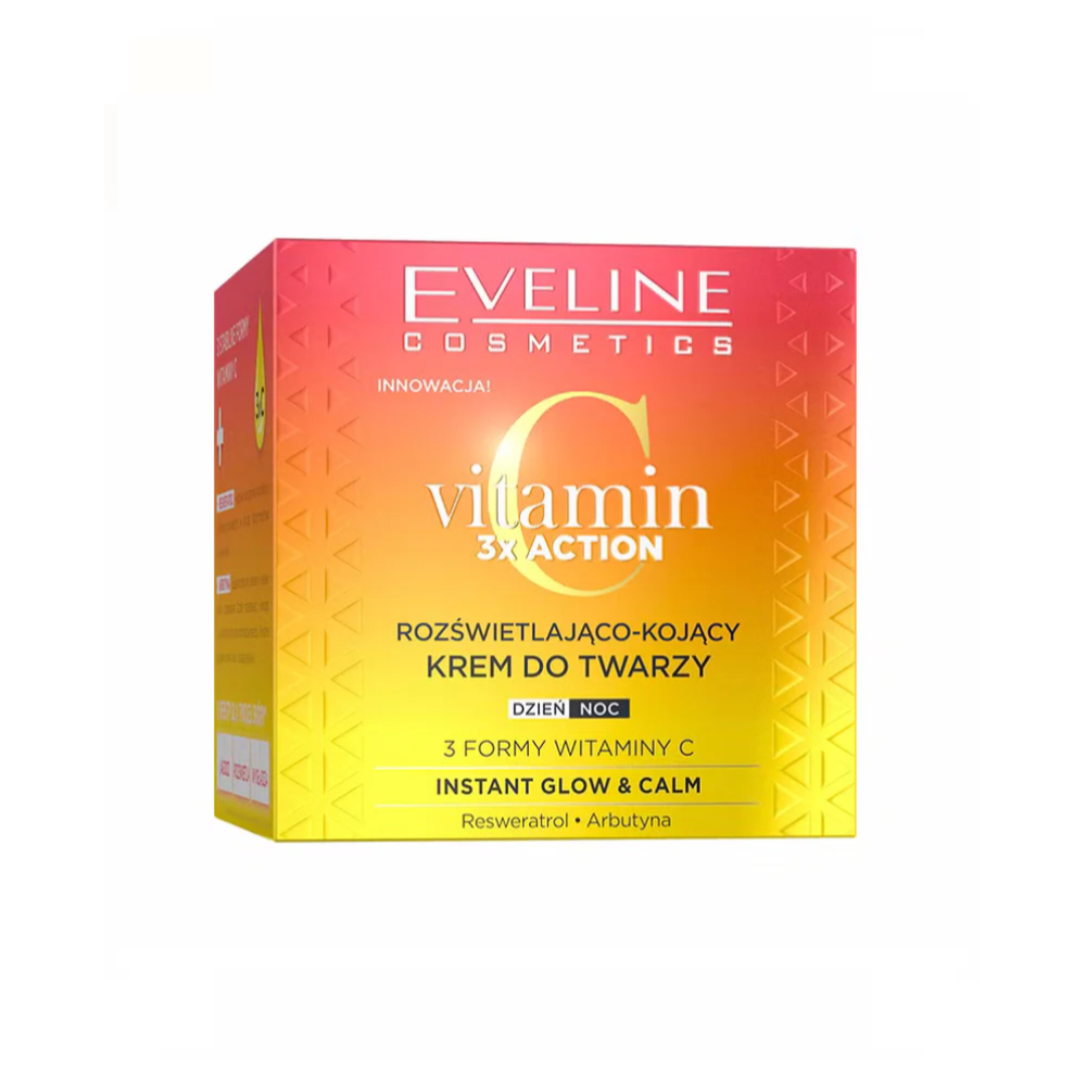 Eveline Vitamin C 3x Action Rozświetlająco-kojący krem do twarzy, 50ml