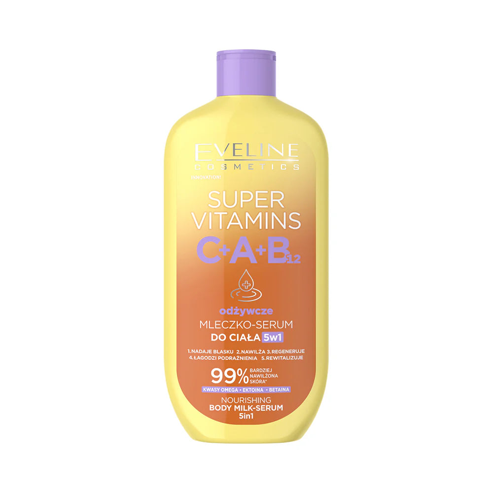 Eveline  Super Vitamins Odżywcze mleczko–serum do ciała, 350ml