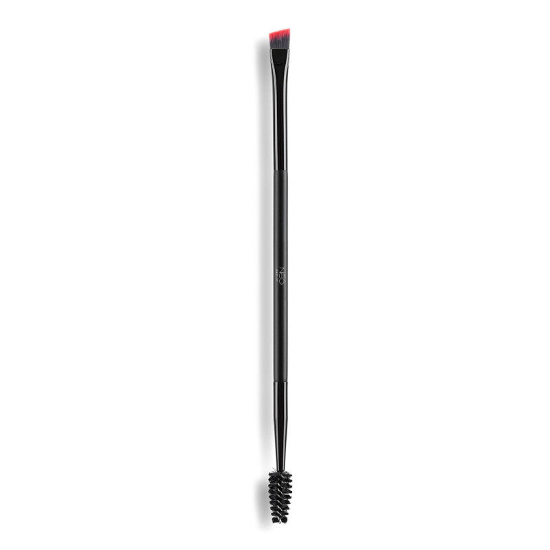 NEO MAKE UP 09 Dwustronny  Pędzel do brwi ścięty - Brow Definer Brush - Slant
