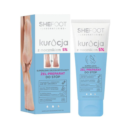 Shefoot Super lekki deodoryzujący żel-preparat do stóp - mocznik 5%