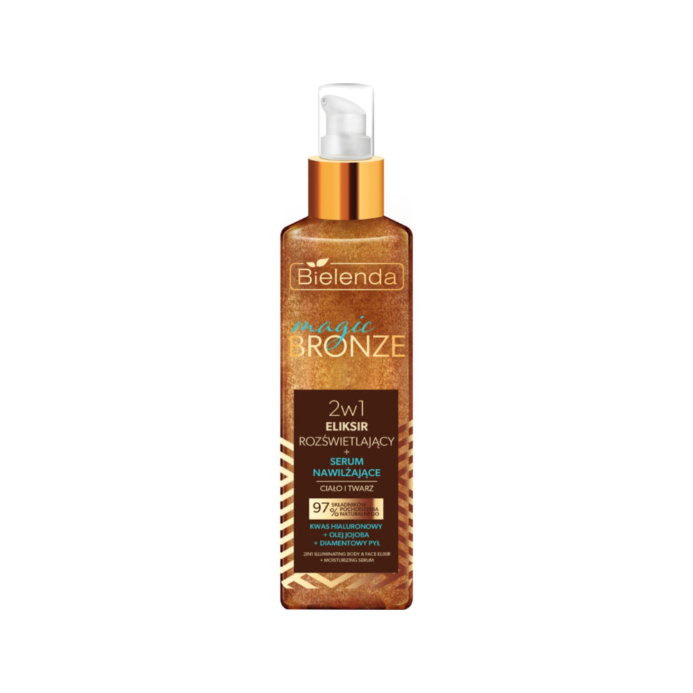 Bielenda 2w1 eliksir rozświetlający, + serum nawilżające twarz + ciało, 150ml
