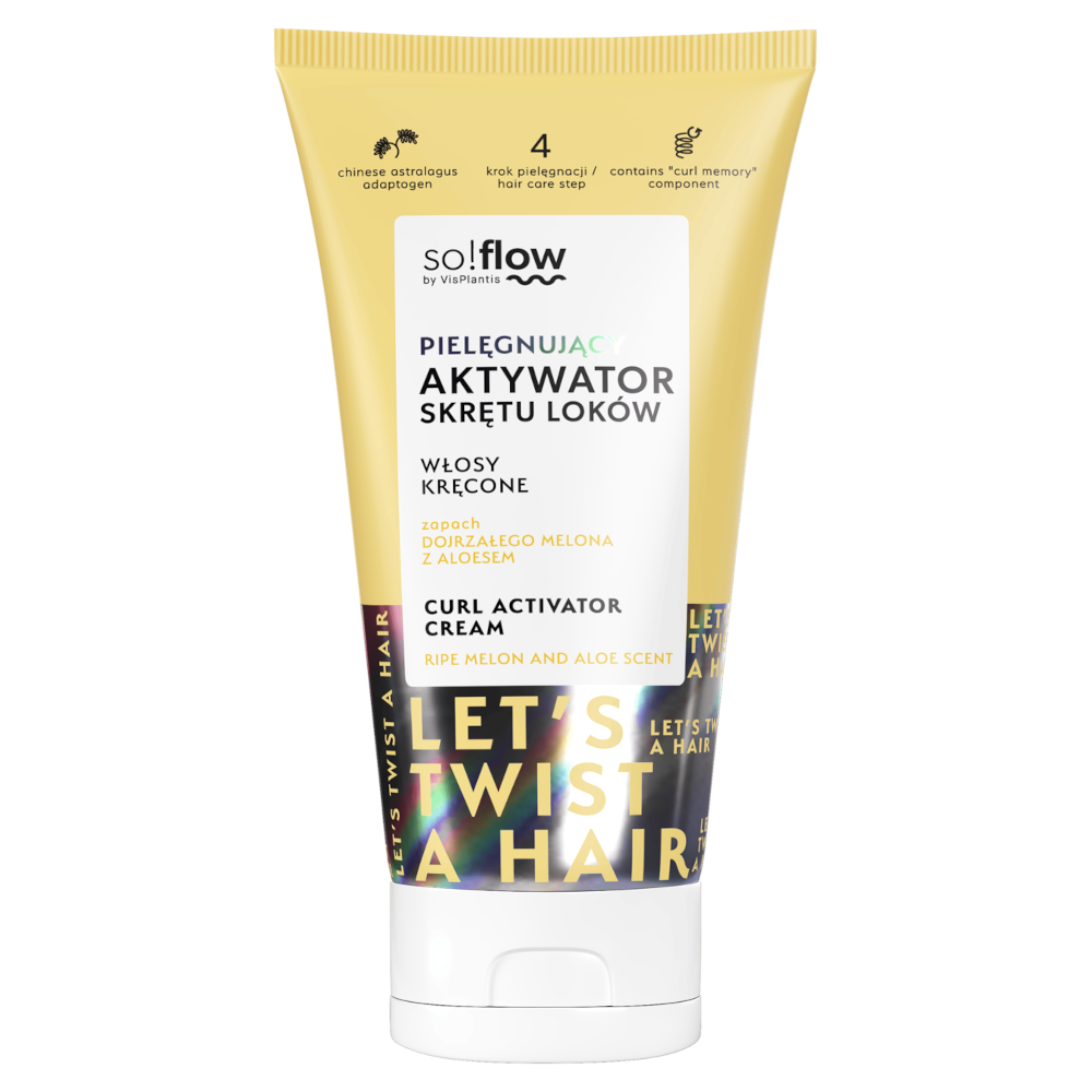 SO!FLOW BY VIS PLANTIS Aktywator skrętu loków, włosy kręcone, zapach dojrzałego melona z aloesem 150 ml