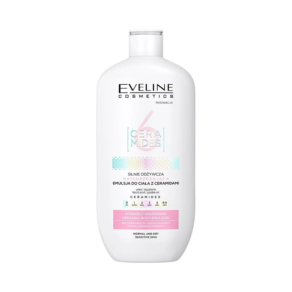 Eveline 6 Ceramides Silnie odżywcza natłuszczająca emulsja do ciała, 350ml