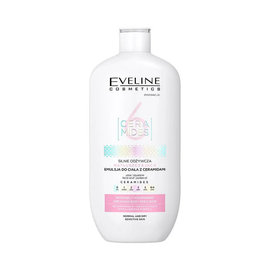 Eveline 6 Ceramides Silnie odżywcza natłuszczająca emulsja do ciała, 350ml