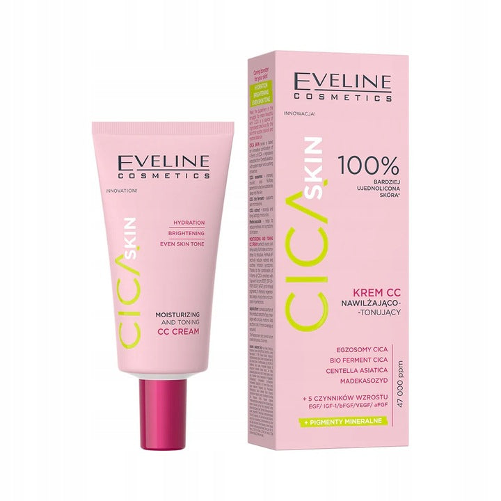 Eveline Cosmetics Cica skin Krem CC nawilżająco-tonujący, 30ml