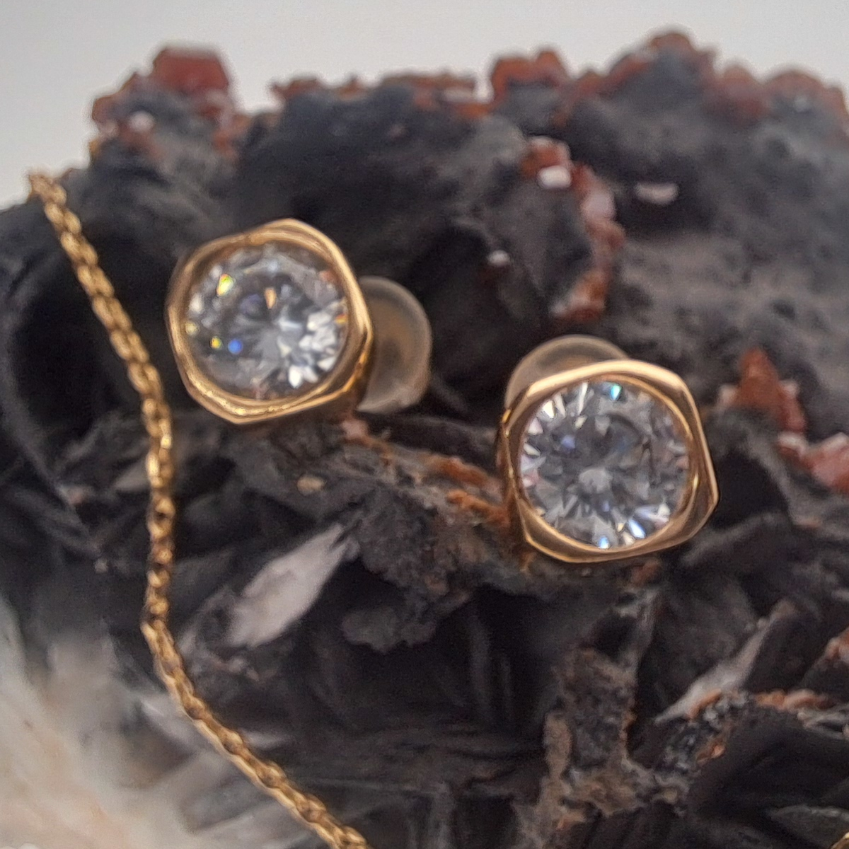 Komplet biżuterii  z cyrkoniami