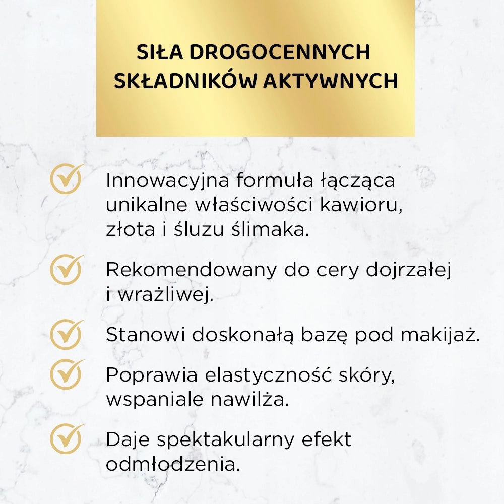 Eveline Prestige 24K Luksusowy ujędrniający krem przeciwzmarszczkowy