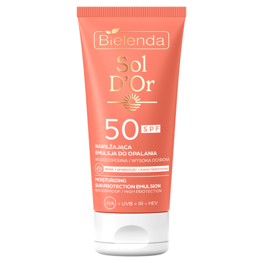 BIELENDA Sol D'Or Emulsja do opalania SPF 50 wodoodporna 150 ml